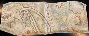 SAMARCAND Coastal Paisley in Sea Mist 11 1/4 x 27 1/2" Woven Fabric Sample - Picture 1 of 5