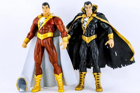 2013 DC Collectibles The New 52 Justice League Black Adam & Shazam Customs Cover