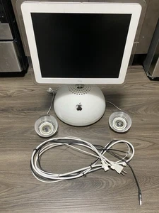 Apple iMac G4 Computer 2002 M6498 With speakers - Works! READ - Afbeelding 1 van 9