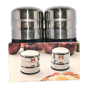Vtg Cromargan WMF Fraser's Salt & Pepper Shakers Stainless Steel MCM NOS in Box! - Picture 1 of 20