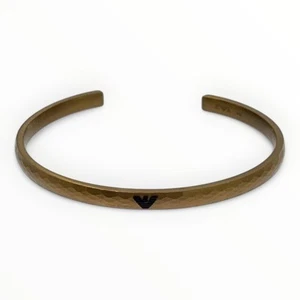 EMPORIO ARMANI Gold Bangle Men's EGS2761251 Bracelet Authentic 8525 - Picture 1 of 4
