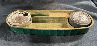 Cenicero de cigarrillo de coche vintage accesorios Hollywood receptor de cenizas magnético verde  Foto 1 de 4