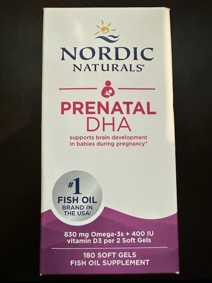 Nordic Naturals 500 mg aceite de pescado prenatal DHA - 180 cápsulas blandas Foto 1 de 1