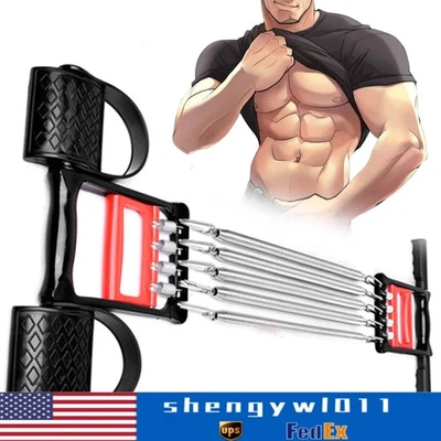 Fitness Equipment 5Spring Exerciser Chest Expander Pull up Arm Tool For Gym Home - Image 1 of 4