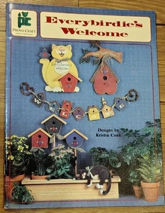 Everybirdie's Welcome by Kristin Cook, Provo Craft, Wood Crafts Vintage 1995 - Picture 1 of 5