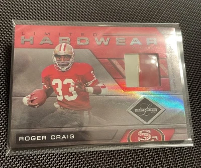 Roger Craig (49ers) Game USED Helmet card - 2007 Leaf Limited Hardwear #d 13/25 - Image 1 of 2