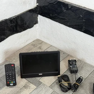 9" Portable Digital TV August DA900D 12V Small HDMI AV-In USB Player Remote - Picture 1 of 21