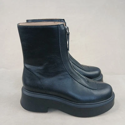 Steve Madden Jones 6 M Mujer Botas Cremallera Frontal Completa Cuero Foto 1 de 4