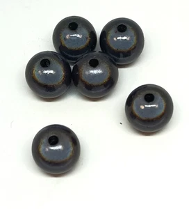 3D Black Round Acrylic Miracle Beads in various sizes DIY Craft Jewellery Making - Picture 1 of 6