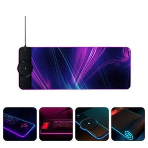 Wireless Charging Pad RGB Tastatur Pad Leuchtende LED Tastatur Matte - Photo 1/12