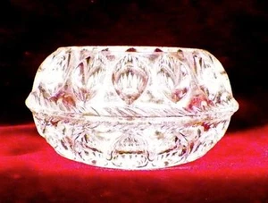 Ellipse Master Salt Cellar Dip U S Glass Early American Pressed Antique 1880s - Picture 1 of 4