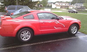 Tribal Mustang Side Graphics SET Decal Ford Dodge Chevy Stickers Stripes - Bild 1 von 8