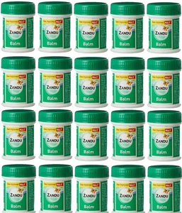 20 x 25g (20 Bottles) ZANDU BALM- HEADACHE- BACKACHE- BODYPAIN- FAST PAIN RELIEF - Picture 1 of 1