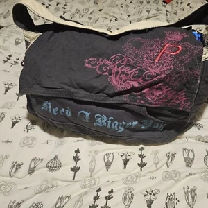 Victorias Secret Pink Graphic X LARGE Duffle Bag Carrie On Luggage RARE  Gym Bag - Picture 1 of 17