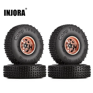 INJORA 1.0 Beadlock Wheel Rim Comp Tire,65*19mm for 1/24 RC Crawler Axial SCX24 - Picture 1 of 38
