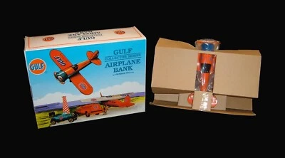 Gulf Collector Series Airplane Bank #2 1929 Travel Air Model R Diecast Metal NIB - Image 1 of 3