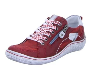 KACPER Damen Schuhe Sneaker Schnürer rot weiss Echtleder Gr 37 NEU - Bild 1 von 6