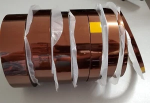 8 Rolls Heat Resistant High Temperature Tape Kapton - Each roll 52', Widths Vary - Picture 1 of 6