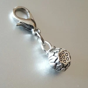 3D Flor de Loto Lilly Plata Mini Clip Dije Colgante Mala Contador Bume Bumi Bhum - Imagen 1 de 1