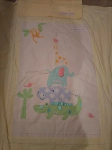 Bruin Yellow Jungle Chums Cot Bed Duvet Cover And Pillow Case - Picture 1 of 13