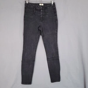 L.E.I. Women's Denim Pants Skinny Leg Mid Rise Black Size 9 Regular - Picture 1 of 11