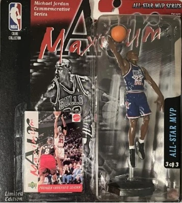 Michael Jordan Chicago Bulls Maximum Air All Star MVP series 3of3 With Card  - Image 1 of 3