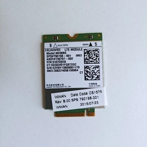 HP lt4112 Huawei me906e NGFF LTE HSPA + FDD 4g WWAN Moduł Karta 790198-001 - Zdjęcie 1 z 1
