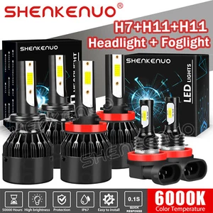 6X LED Headlights High & Low Beam Fog Light Combo Kit For Ford Fusion 2006-2016 - Picture 1 of 11