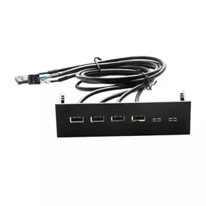 PC computer front panel with 4 ports USB2.0 ports 60cm USB cable 5.25 front bay - Picture 1 of 6