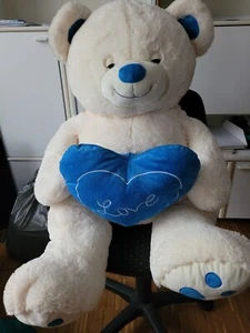 Teddybär weiss, gross, 65cm / 100cm aus dem Freizeitpark Rust - Bild 1 von 3