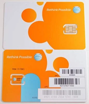 1  Genuine AT&T NANO SIM Card 4FF GSM 4G 5G LTE NEW Prepaid PostPaid iPhone - Image 1 of 4