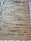 Antyczny list Jamesa Monroe wysłany w sprawie kanału Erie 1825 oryginalna kopia z okresu