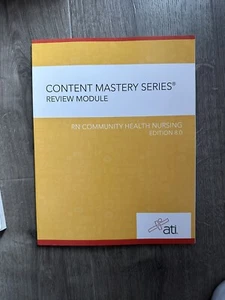 Content Mastery Series Review Module RN Community Health Nursing Edition 8.0 - Picture 1 of 1