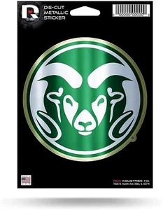 Colorado State University Rams 5 Inch Sticker Decal Metallic Shimmer Design... - Picture 1 of 1
