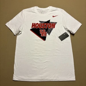 New Mens Large Nike Pro University of Houston T-shirt Size L Dri-Fit Tee St. S/s - Picture 1 of 7