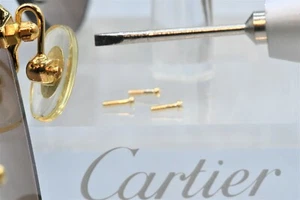 Cartier C Dekor randlos Nasenpolster Schrauben Sonnenbrille Vintage Brille Lünette - Bild 1 von 4