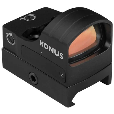 Konus 裂变 4.0 红点瞄准器,1x 4 MOA,多个十字线,黑色 #7206 — 第 1/2 张图片