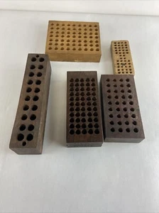 Vintage Wood Loading Blocks Set of Five - Picture 1 of 2