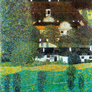 Castle Chamber at Attersee II by Gustav Klimt 40cm x 40cm Canvas Print - Picture 1 of 1