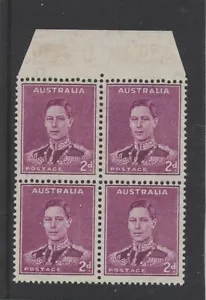 1941 Australia 2d bright violet SG 185 muh block four - Picture 1 of 1