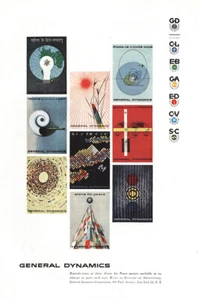 1956 General Dynamics: Atoms for Peace Vintage Print Ad - Bild 1 von 1