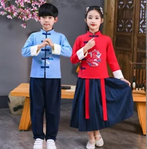 Abito da principessa dinastia dinastia tradizionale cinese ragazzo Hanfu Tang Kung Fu - Foto 1 di 10