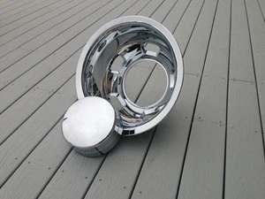 FITS 2003-2017 DODGE RAM 3500 Dually 1-ton REAR Chrome 17" Simulator Center Cap - Picture 1 of 2