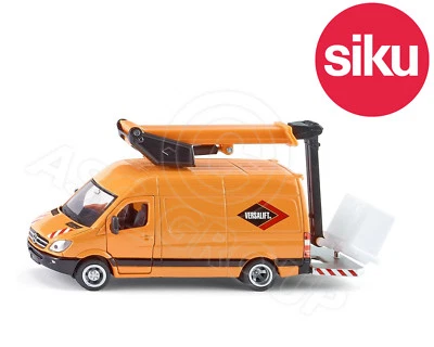 Siku NO.1940 1:50 Scala Mercedes Sprinter Elevata Plateau Dicast Modello Toy - Immagine 1 di 3