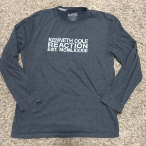 Reaction Shirt Men Extra Large Black Sweatshirt Kenneth Cole  - Picture 1 of 7