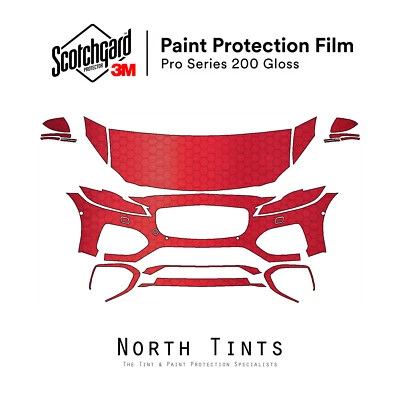 Jaguar XF R-Dynamic 2021-2025 3M PRO película de protección de pintura precortada sujetador transparente PPF Foto 1 de 4