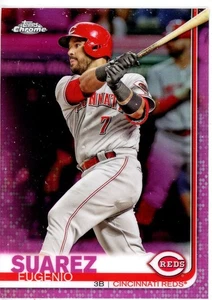 2019 Topps Chrome - Eugenio Suarez #80 Pink Refractor - Picture 1 of 2