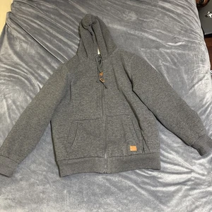Buffalo David Bitton Herren Jacke Sherpa gefüttert Hoodie Full Zip schwarz Gr. XL - Bild 1 von 15