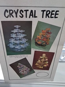 Funky ~1960s~  Plastic Crystal Tree/Tray  Center Piece~ New In Box~ Union~ USA! - Picture 1 of 10