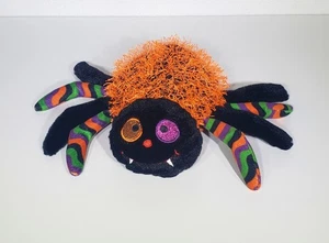 2019 HTF Rare Gitzy Halloween Spider Orange Black Plush Stuffed Animal Toy 8"EUC - Picture 1 of 8